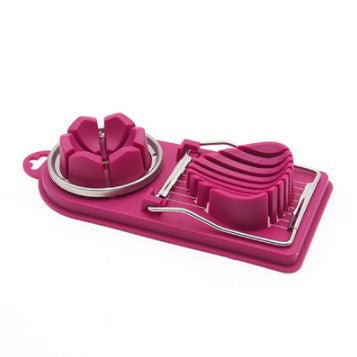 Two-in-One Stainless Steel Egg Cutter Multifunctional