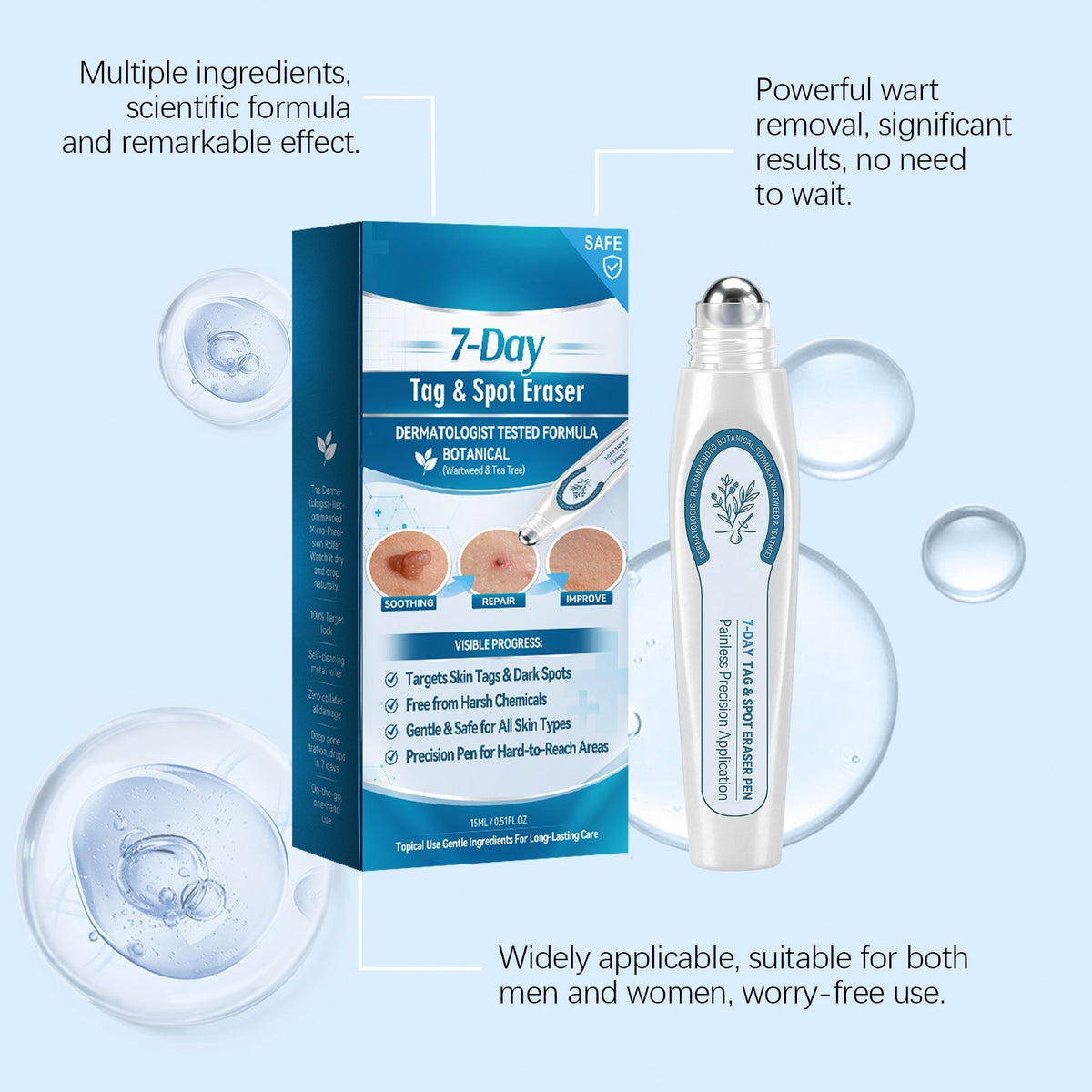 Vidofluid™ Botanical Spot & Tag Precision Roll Pen