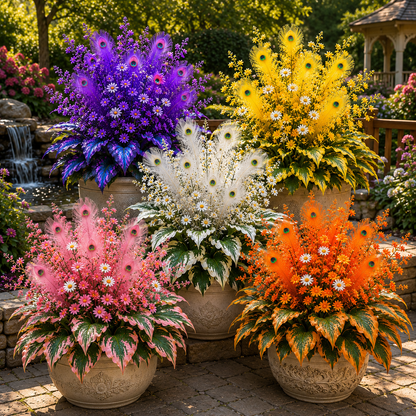 Peacock Flame Hosta Bulbs for Shade Garden