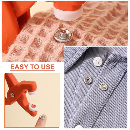 🔩 50% OFF NOW! ✨ Metal Snap Buttons with Fastener Plier Tool Kit - 300 PCS with 5 Die Sets for Clothing & Crafts 👕✨