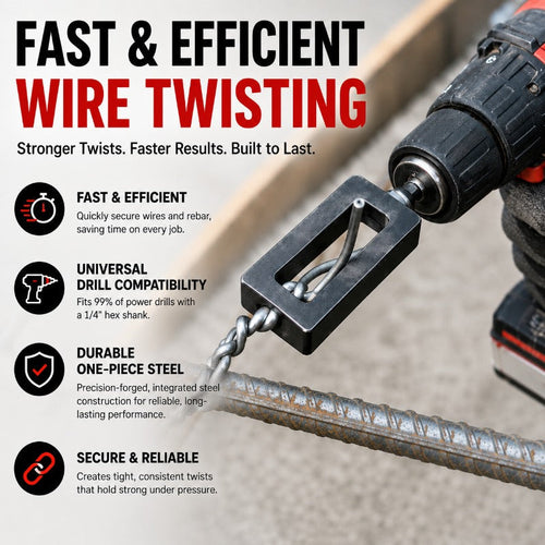 Vidofluid™ — Turn Your Drill Into a Powerhouse for Rock-Solid, Effortless Wire Ties