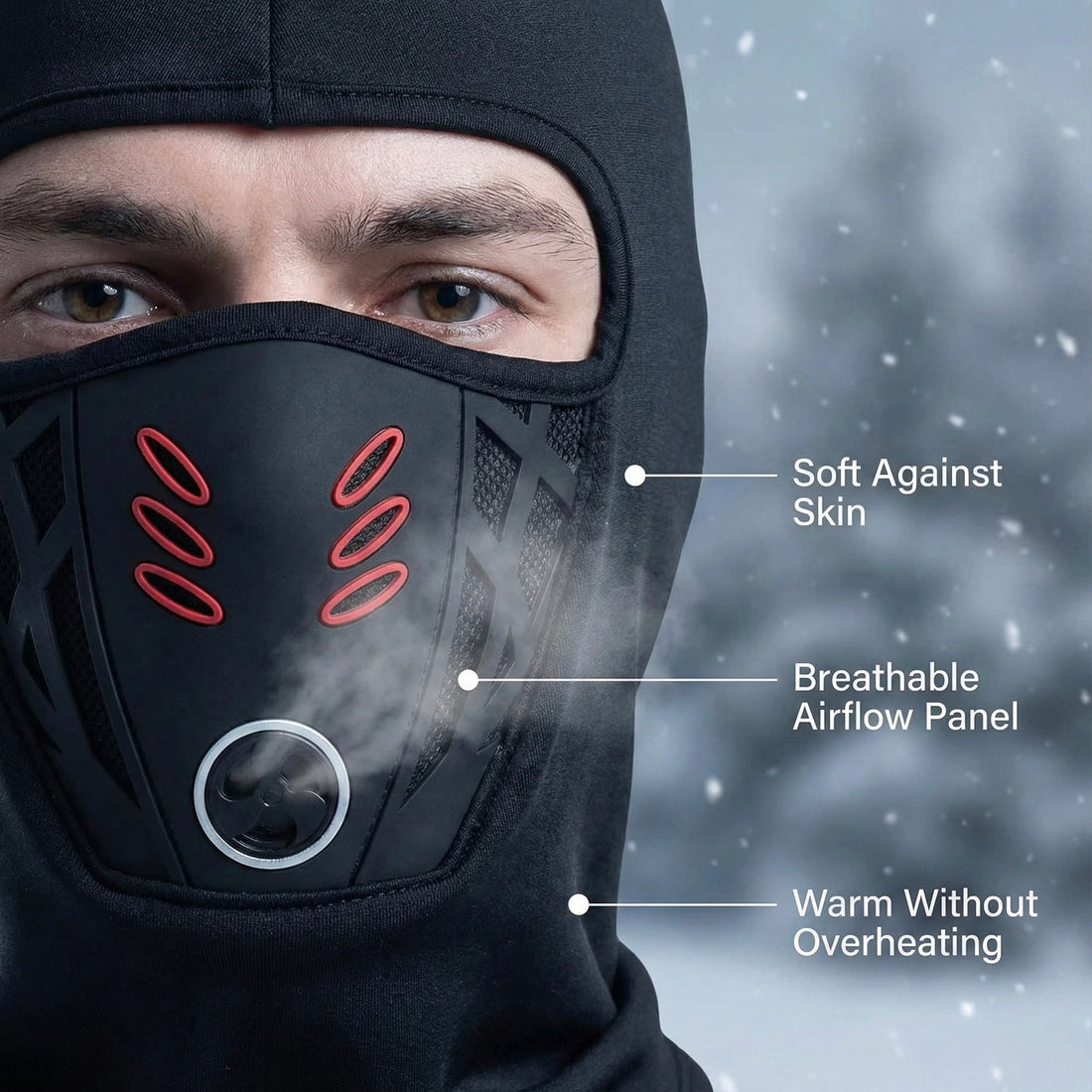 🔥Last Day 50% OFF -❄️Balaclava Ski Face Mask Winter Windproof Warm Mask 3D Design Breathable Bandana