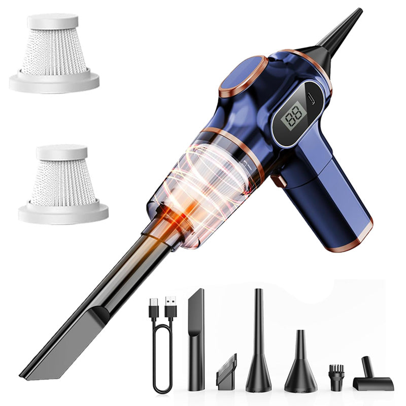 Insanely Powerful Cordless Car Vacuum — 19000Pa, 6-in-1 Deep-Clean System