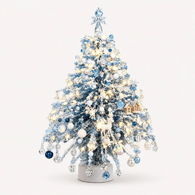 🎄Handmade Elegant Beaded Mini Christmas Tree✨Collectible Premium Holiday Decor Kit