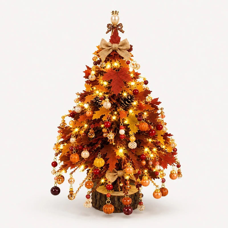 🎄Handmade Elegant Beaded Mini Christmas Tree✨Collectible Premium Holiday Decor Kit