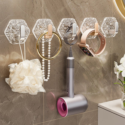 5 PCS Punch-Free Ripple Wall Adhesive Hooks