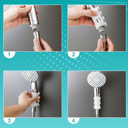 🚿💧【BUY 2 GET 1 FREE】🎁 Universal Silicone Showerhead Holder - Bathe with Ease, Secure and Non-slip!