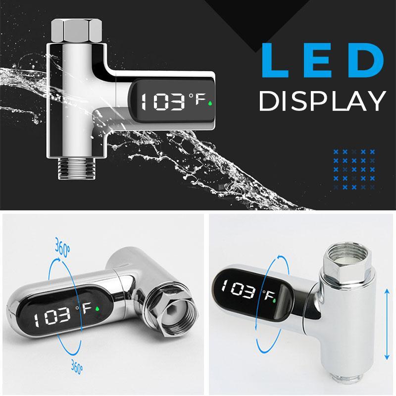 🔥Christmas Limited-Time Offer: 50% OFF!!!🔥🌡️ SHOWER THERMOMETER - LCD Display with Backlight, Easy Installation Without Tools, IPX7 Waterproof, Perfect for Modern Bathroom 🛁✨