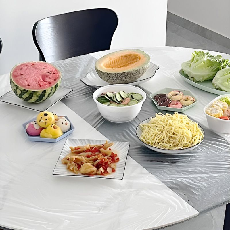 10pcs Elastic Disposable Tablecloth