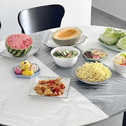10pcs Elastic Disposable Tablecloth