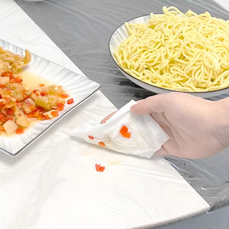 10pcs Elastic Disposable Tablecloth