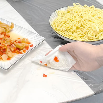10pcs Elastic Disposable Tablecloth