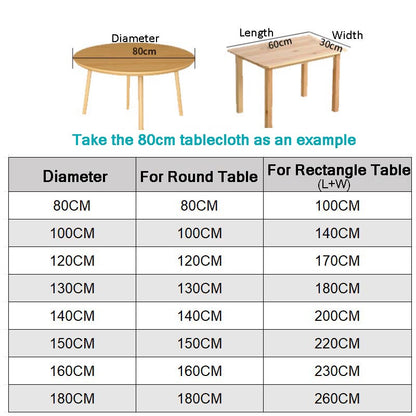 10pcs Elastic Disposable Tablecloth
