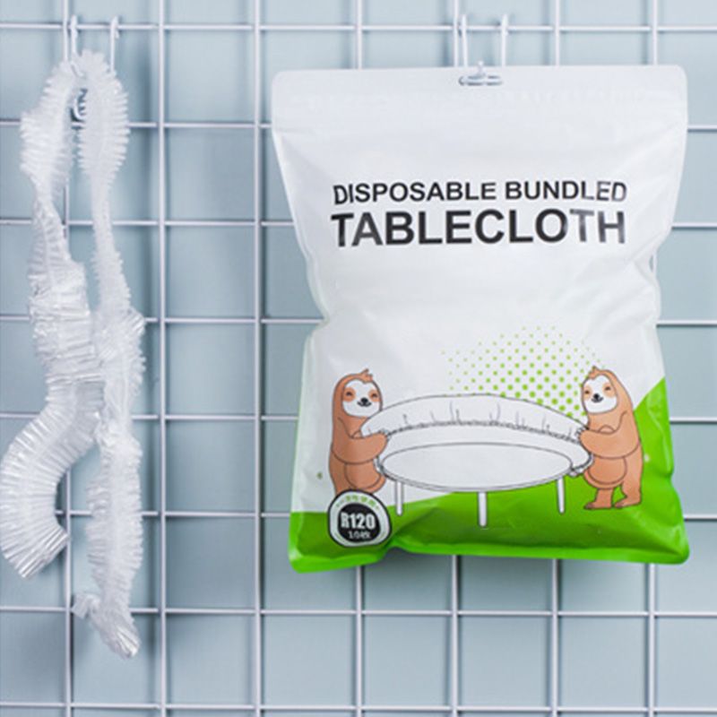 10pcs Elastic Disposable Tablecloth