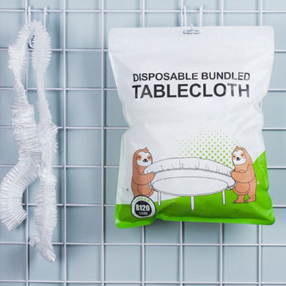10pcs Elastic Disposable Tablecloth