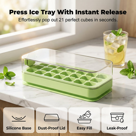 Food-Grade Press-Type Ice Cube Tray