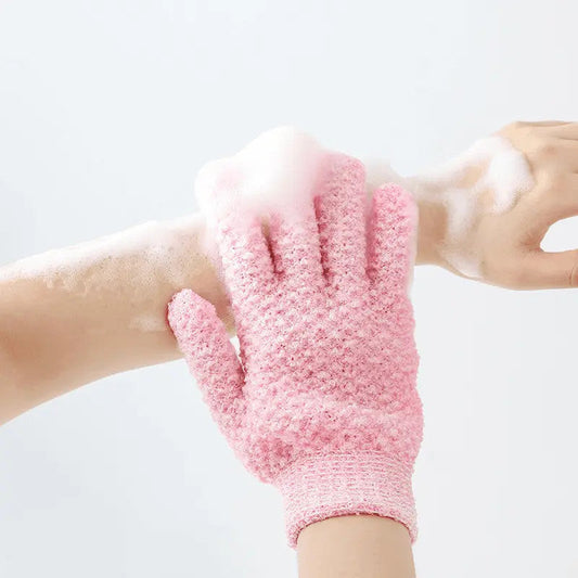 Exfoliating Five-Finger Bath Gloves