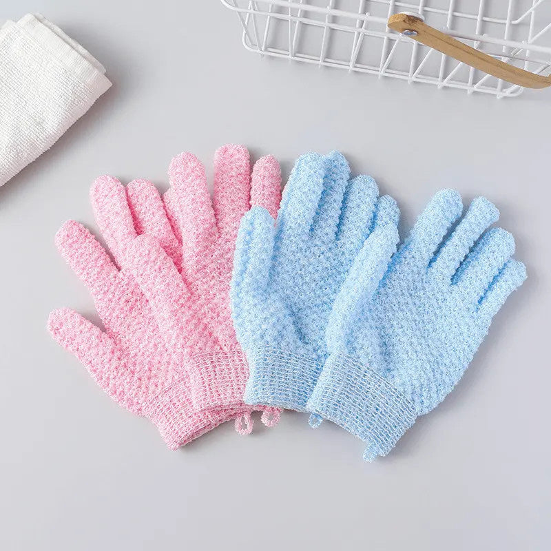 Exfoliating Five-Finger Bath Gloves