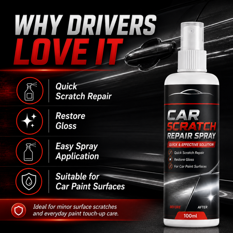 🥳2026 HOT SALE🥳💞50K+ SOLD!🚗✨ 49% OFF! Universal Car Scratch Repair Spray – Erases light scratches, swirl marks & scuffs fast. No body shop needed – restore your car’s gloss in minutes! 🛡️💨